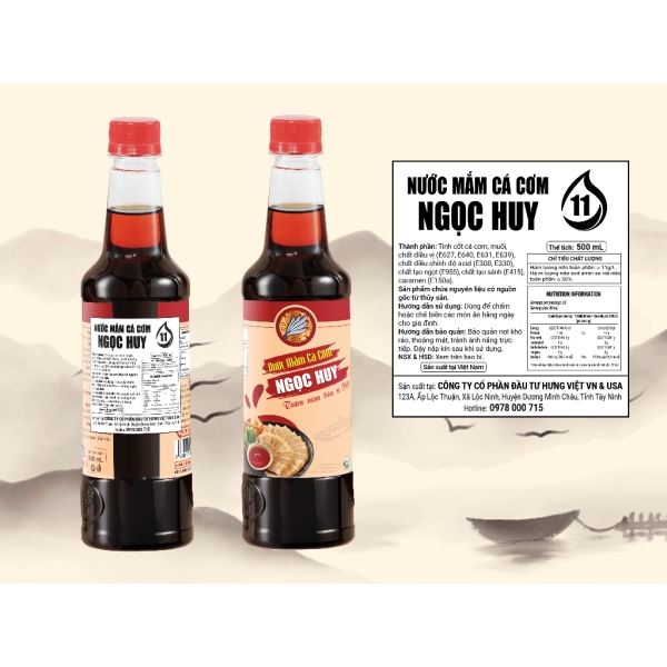 Nước Mắm Ngọc Huy 11 Độ Đạm - 500ml