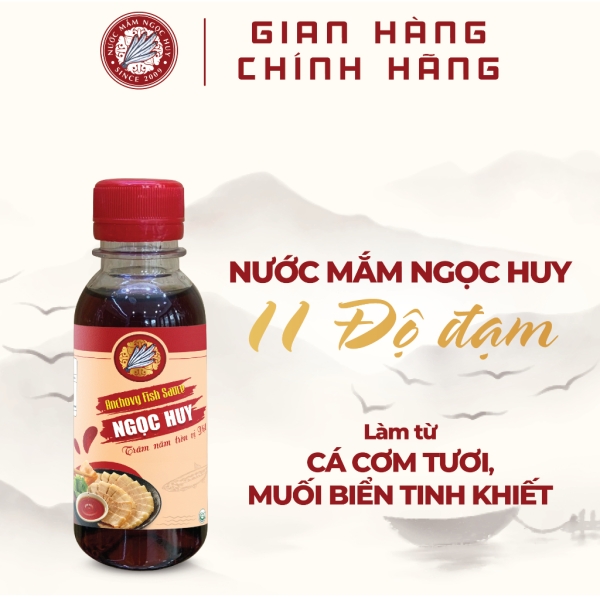 Lốc Nước Mắm Ngọc Huy 11 Độ Đạm 6 Chai x 100ml