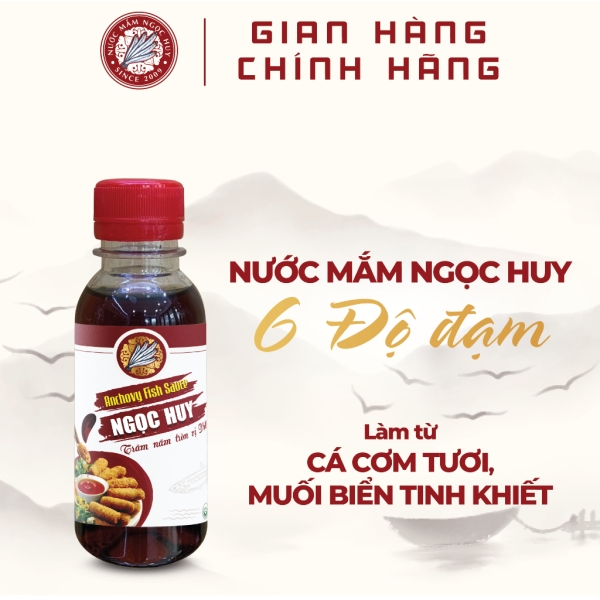 Lốc Nước Mắm Ngọc Huy 6 Độ Đạm 6 Chai x 100ml