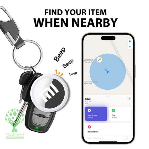 Mitag Thiết Bị Theo Dõi Mi tag Xiaomi Youpin Bluetooth Không Dây Cho Chìa Khóa / Túi / Hơn / Hơn 120m Chống Nước