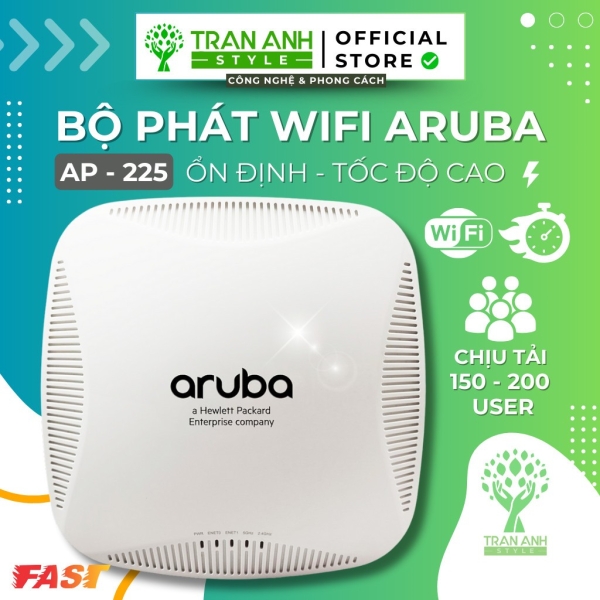 Thiết Bị Phát Wifi Aruba AP-225 - Tốc Độ Cực Cao, Chịu Tải Lên Đến 255 Người Dùng