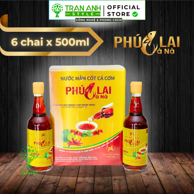 Nước mắm Phúc Lai Cà Ná loại đặc biệt - 6 chai thủy tinh 500ml