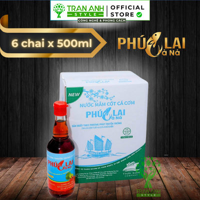 Nước mắm Phúc Lai Cà Ná thượng hạng - 6 chai thủy tinh 500ml