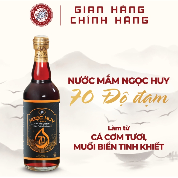 NƯỚC MẮM 70 ĐỘ ĐẠM NGỌC HUY