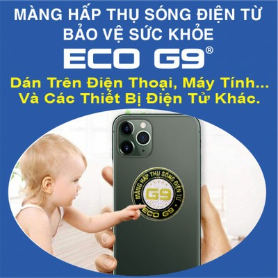 Màng Hấp Thụ Sóng Điện Từ ECO G9 - Miếng Dán Chống Bức Xạ Điện Thoại, Chắn Sóng Điện Từ, Bảo Vệ Sức Khỏe - Hà Tiện Ích