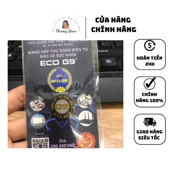 Màng Hấp Thụ Sóng Điện Từ ECO G9 - Miếng Dán Chống Bức Xạ Điện Thoại, Chắn Sóng Điện Từ, Bảo Vệ Sức Khỏe - Hà Tiện Ích