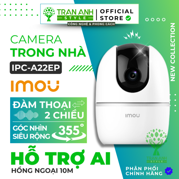 Camera Trong Nhà IMOU IPC-A22EP-L 2MP 360 Độ - Nói Chuyện 2 Chiều, Quay Quét 355°