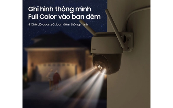 Camera Ngoài Trời IMOU IPC-S21FTP Wifi 2MP Dùng Sim 4G - Tầm Nhìn Đêm, Tích Hợp Đèn, Loa, Mic, Còi Bào Động