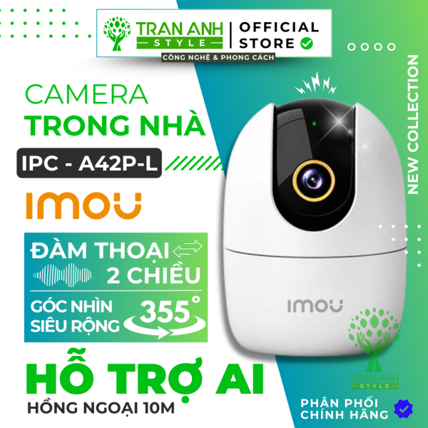 Camera Trong Nhà IMOU IPC-A42P-L-V2 4MP Wifi - Tích Hợp Mic và Loa, Quay Quét 355°